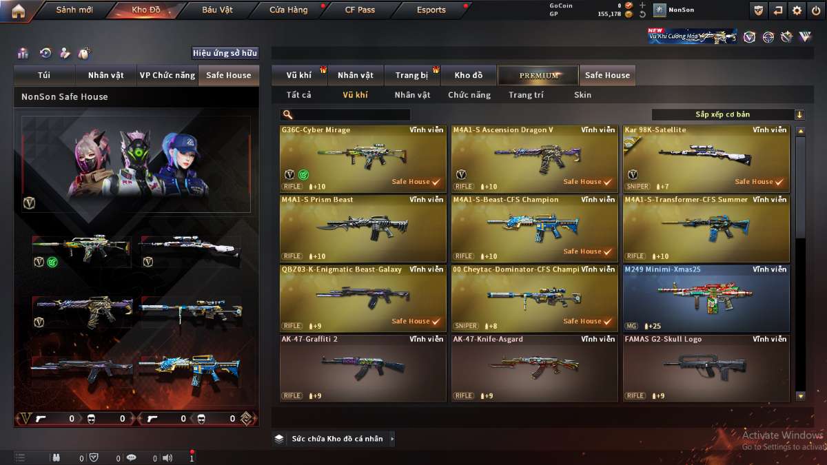 shop acc cf uy tin gia re